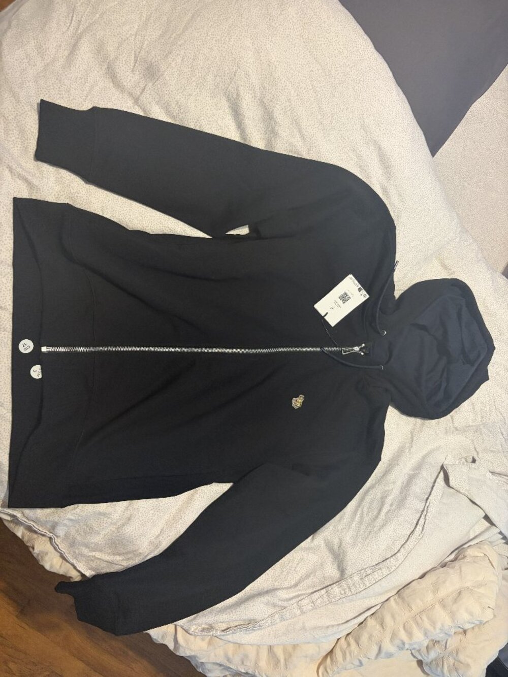 Paul Smith Regular Fit Zippered Zebra Hoody